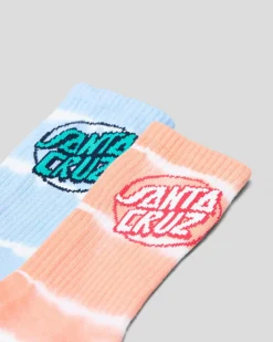 Outlet Girl's Tie Dot Crew Sock Pack Kids Socks & Accesories