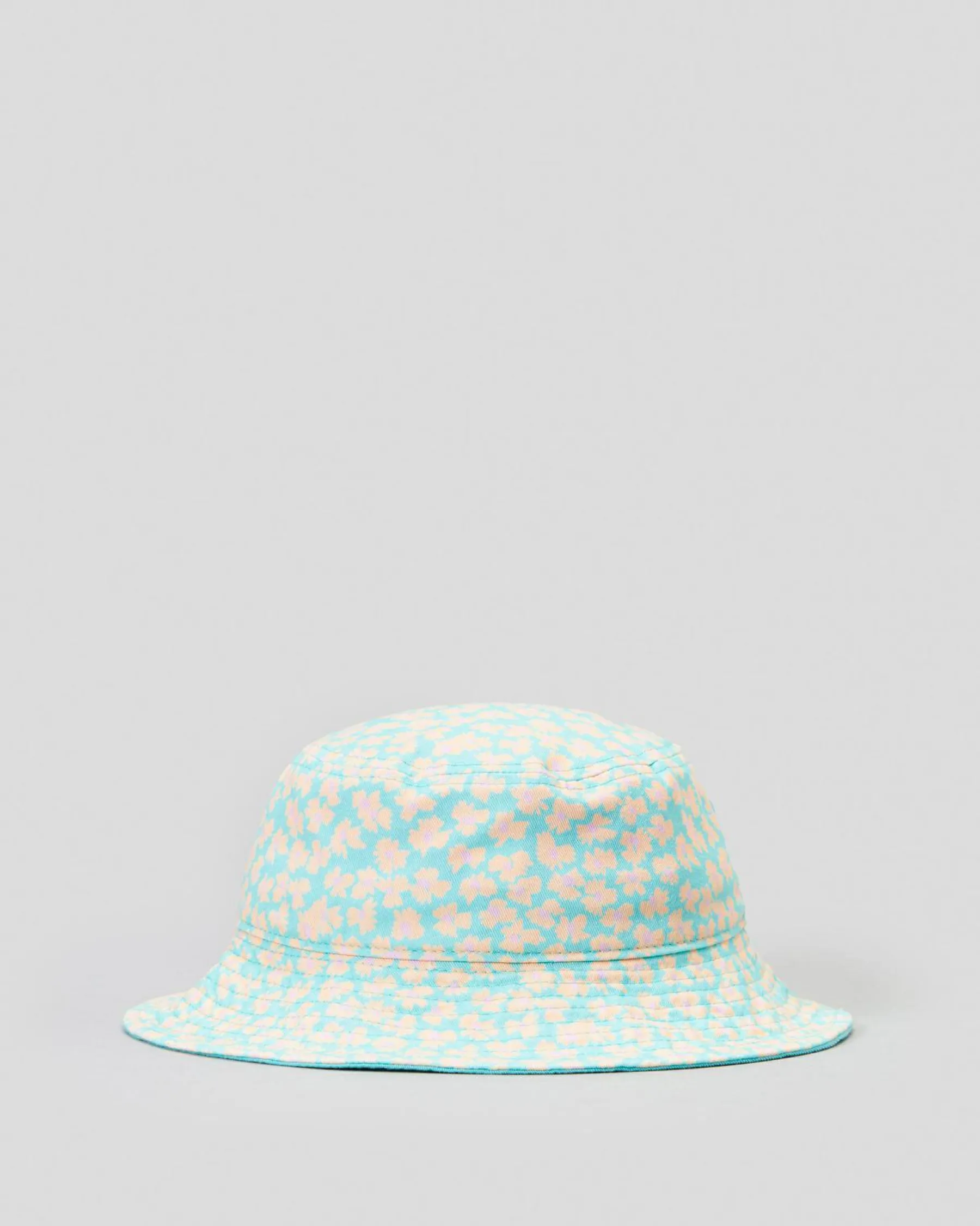 Headwear*Roxy Girls' Tiny Honey Bucket Hat Aruba Blue Flower Bed