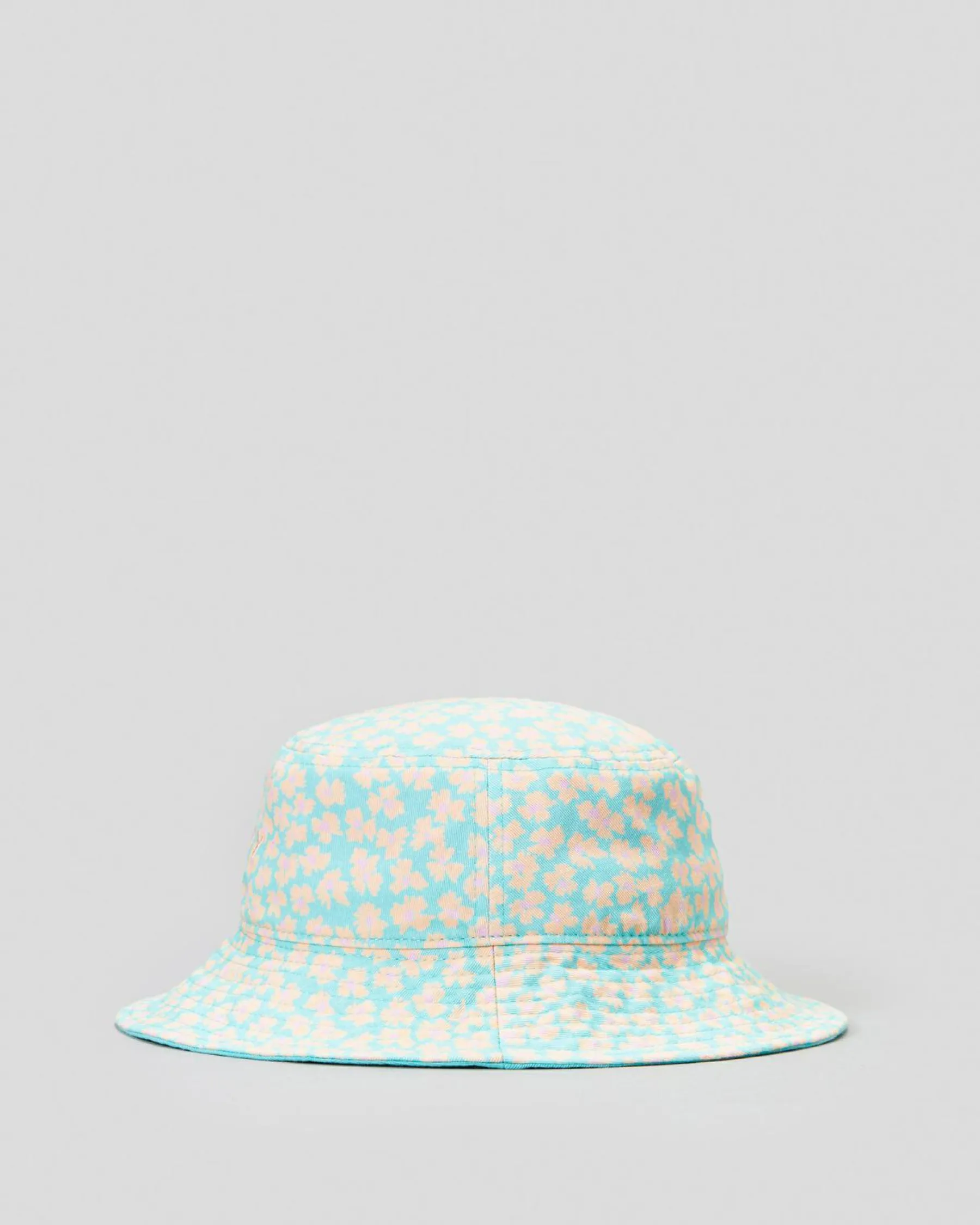 Headwear*Roxy Girls' Tiny Honey Bucket Hat Aruba Blue Flower Bed