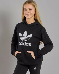 Outerwear*adidas Girls' Trefoil Hoodie Black