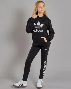 Outerwear*adidas Girls' Trefoil Hoodie Black