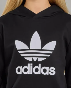 Outerwear*adidas Girls' Trefoil Hoodie Black