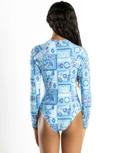 New Girls' Tropical Surfsuit Kids Surf|Wetsuits & Surfsuits