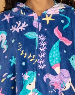 Towels*Topanga Girls' Under The Sea Hooded Towel Multi