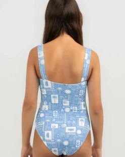 New Girls' Vacay Vibe One Piece Swimsuit Kids One Pieces