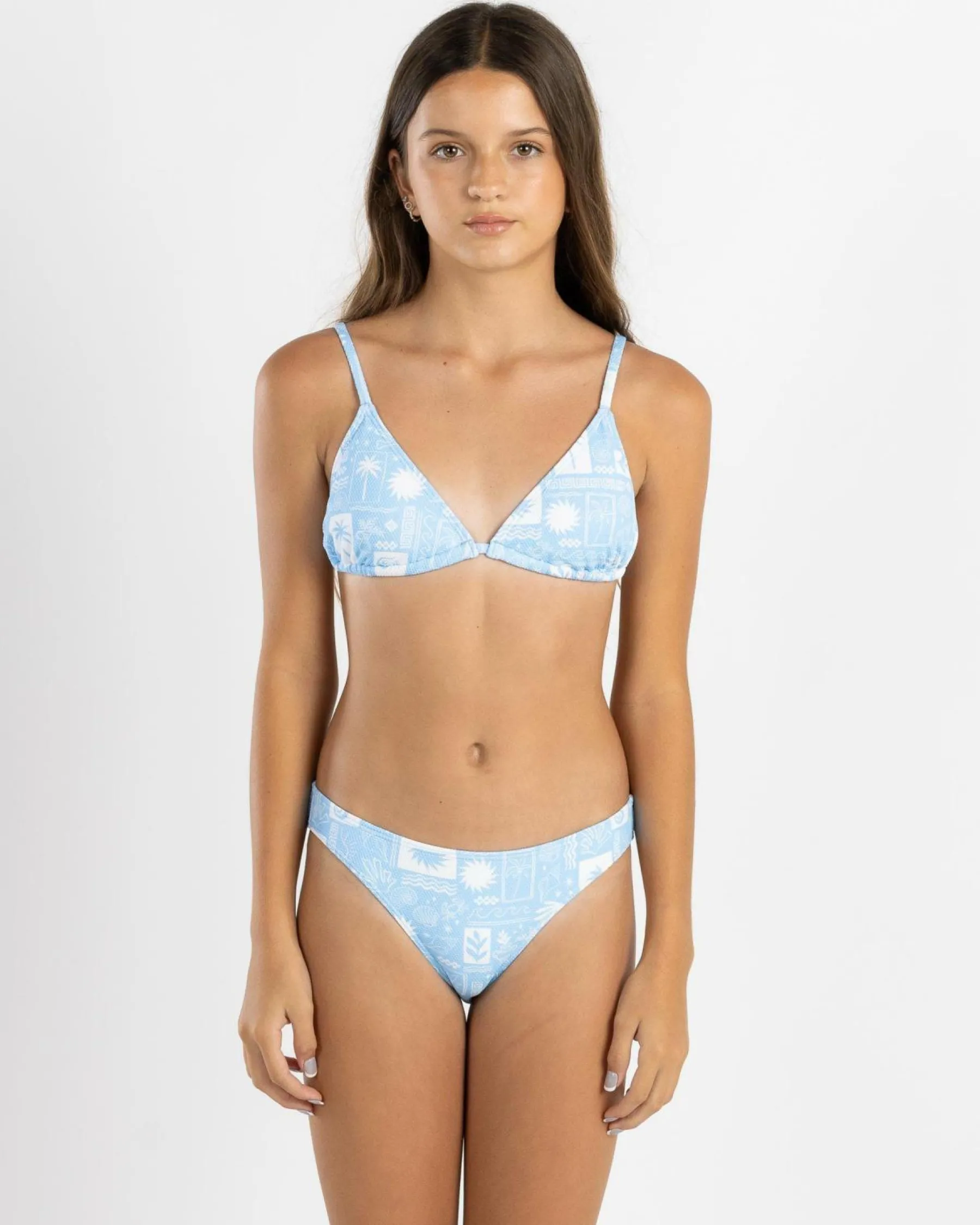 Online Girls' Vacay Vibe Triangle Bikini Set Kids Bikinis