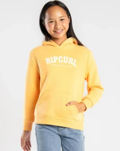 Outerwear*Rip Curl Girl's Varsity Print Hoodie Mango