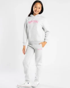 Bottoms*Rip Curl Girls' Varsity Track Pants Grey Marle