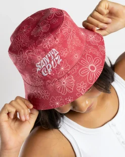 Online Girls' Vibes Repeat Mono Bucket Hat Kids Headwear