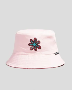 Online Girls' Vibes Repeat Mono Bucket Hat Kids Headwear