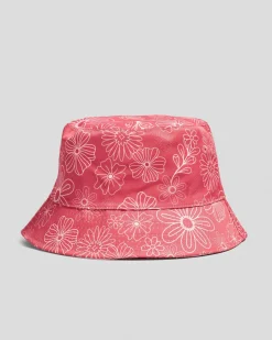 Online Girls' Vibes Repeat Mono Bucket Hat Kids Headwear