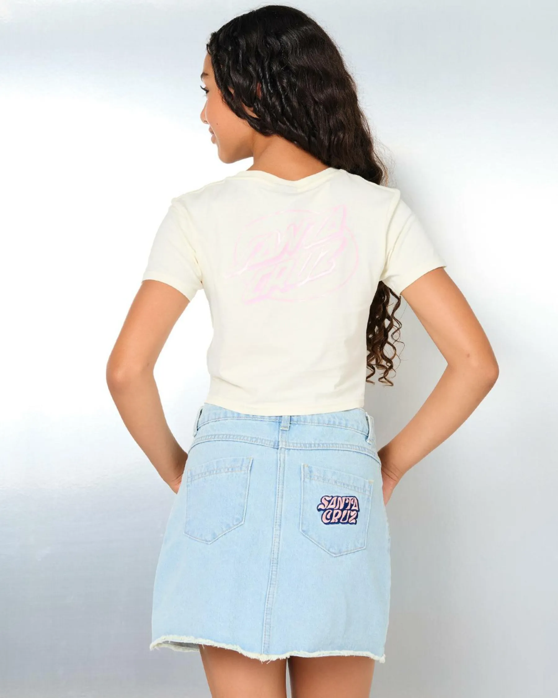 Outlet Girls' Vibes Stack Denim Skirt Kids Denim|Bottoms