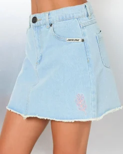 Outlet Girls' Vibes Stack Denim Skirt Kids Denim|Bottoms