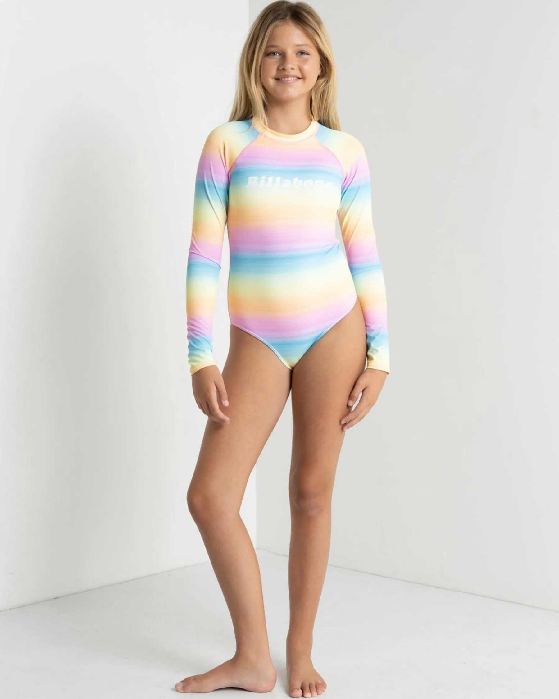 Clearance Girls' Vista Dreamin Long Sleeve Surfsuit Kids Surf|One Pieces
