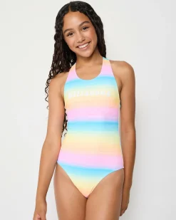 New Girls' Vista Dreamin One Piece Swimsuit Kids Surf|One Pieces