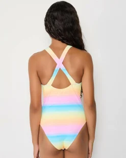New Girls' Vista Dreamin One Piece Swimsuit Kids Surf|One Pieces