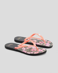 Clearance Girls' Viva Stamp Thongs Kids Flip Flops