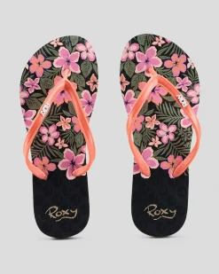 Clearance Girls' Viva Stamp Thongs Kids Flip Flops