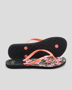 Clearance Girls' Viva Stamp Thongs Kids Flip Flops