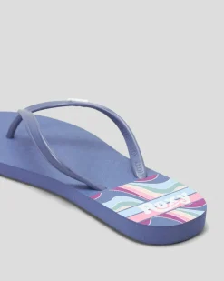Online Girls' Viva Stamp Thongs Kids Flip Flops