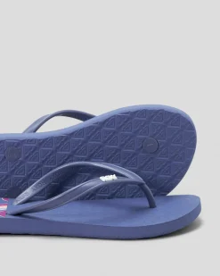 Online Girls' Viva Stamp Thongs Kids Flip Flops