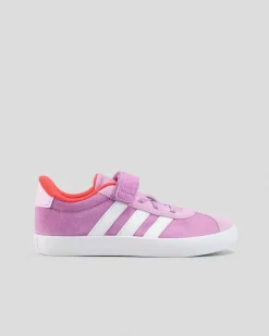 Sneakers*adidas Girls' VL Court Shoes Preloved Purple/ftwr White/lucid Red