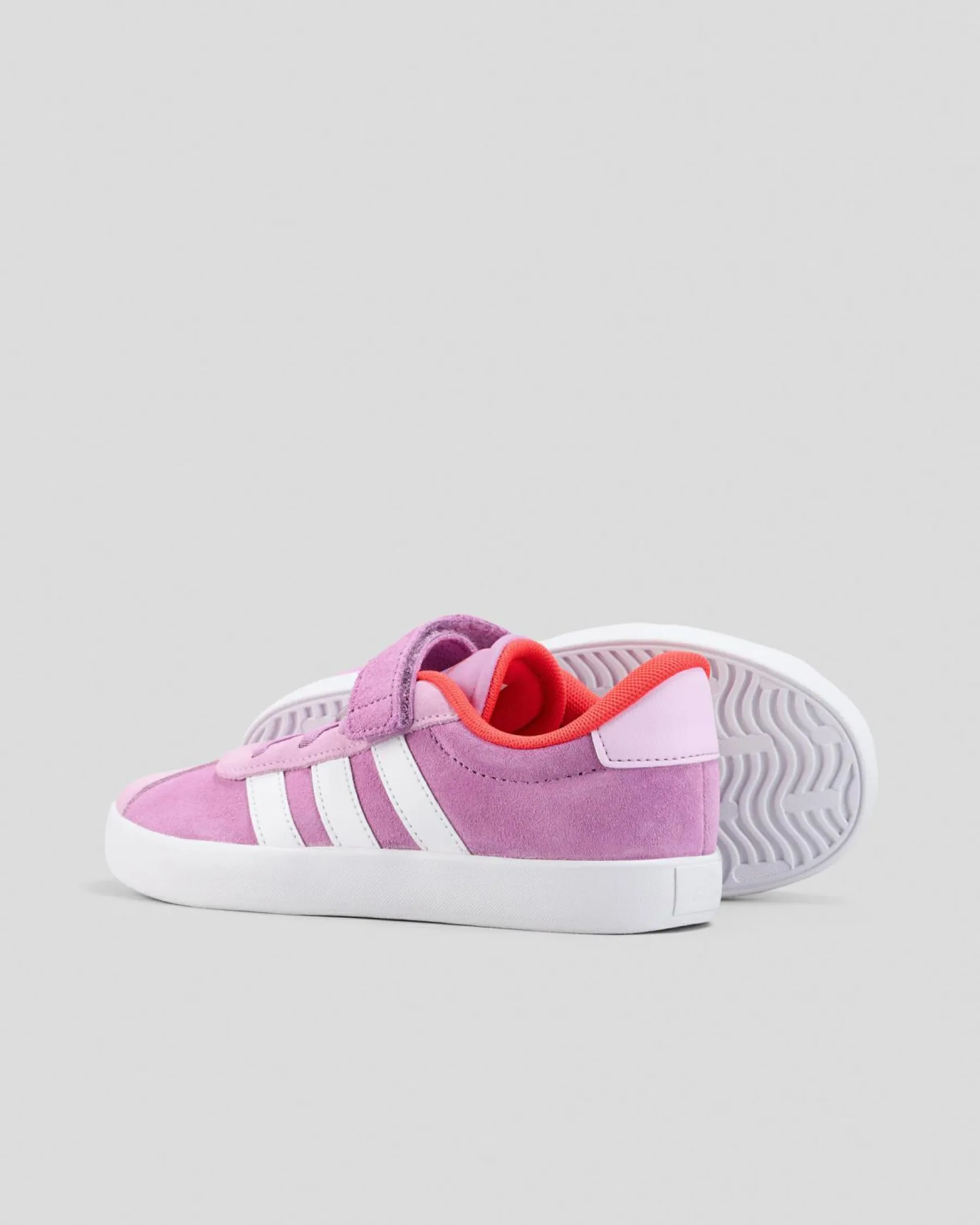 Sneakers*adidas Girls' VL Court Shoes Preloved Purple/ftwr White/lucid Red