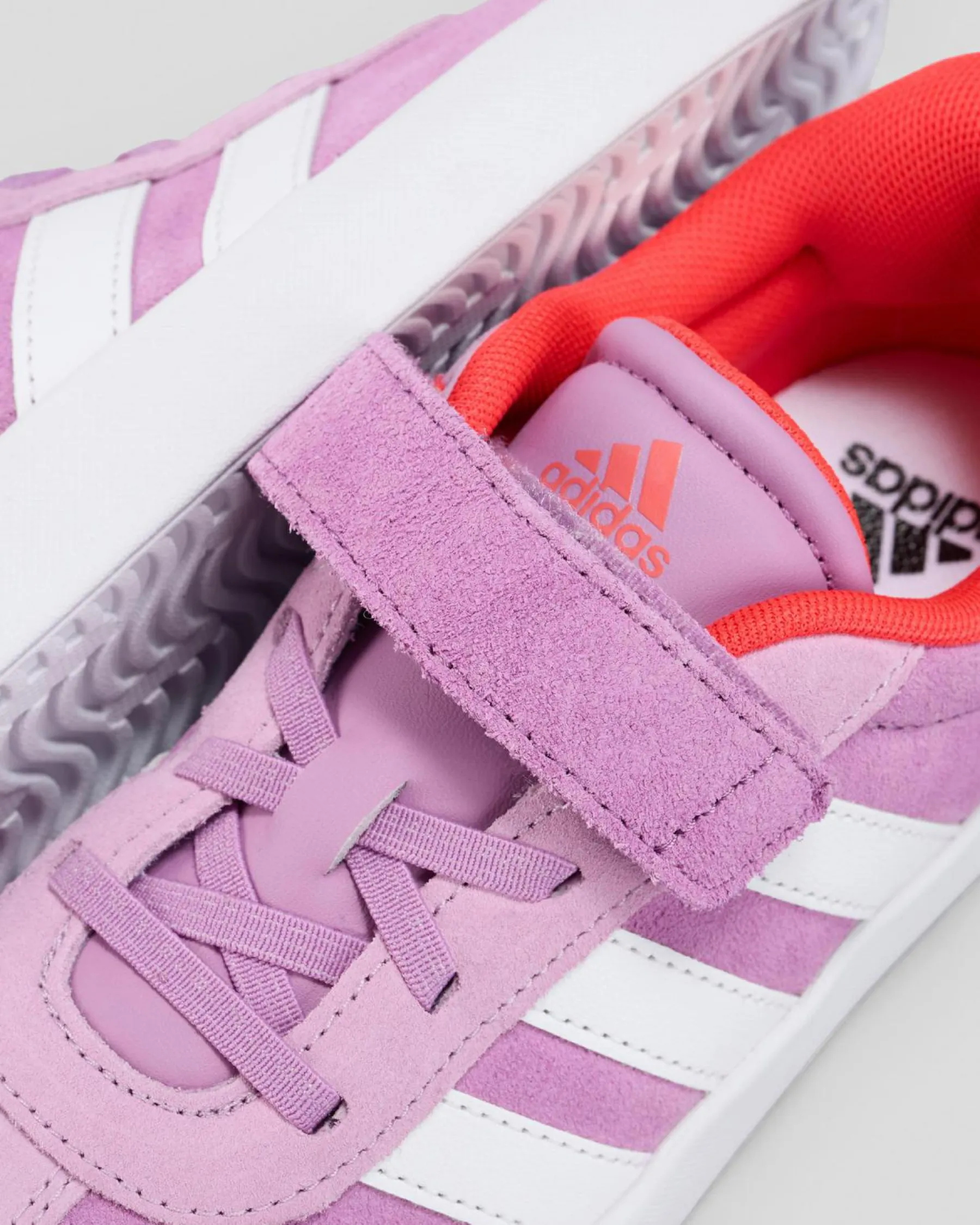 Sneakers*adidas Girls' VL Court Shoes Preloved Purple/ftwr White/lucid Red
