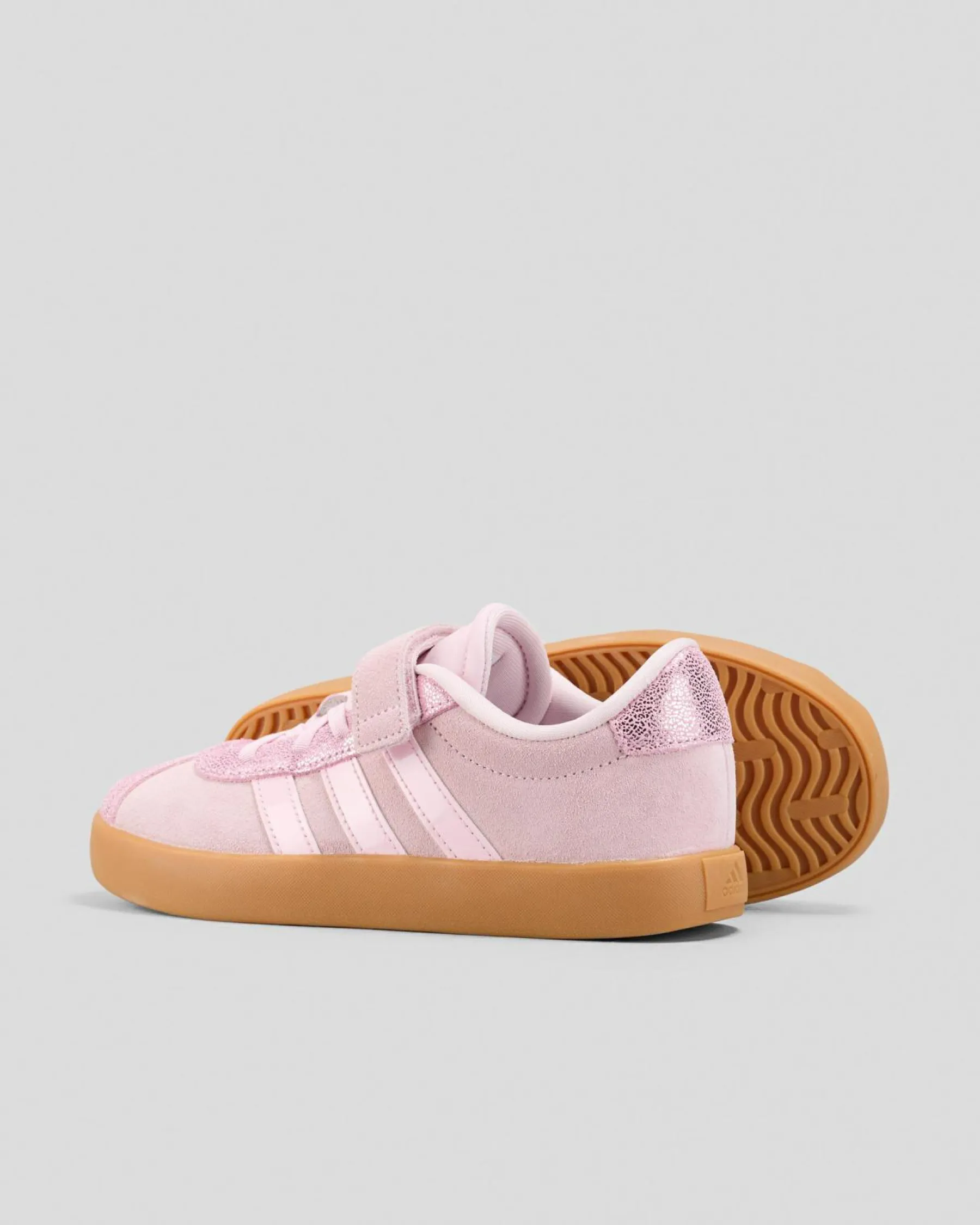 Sneakers*adidas Girls' VL Court Shoes Clear Pink/clear Pink/gum10