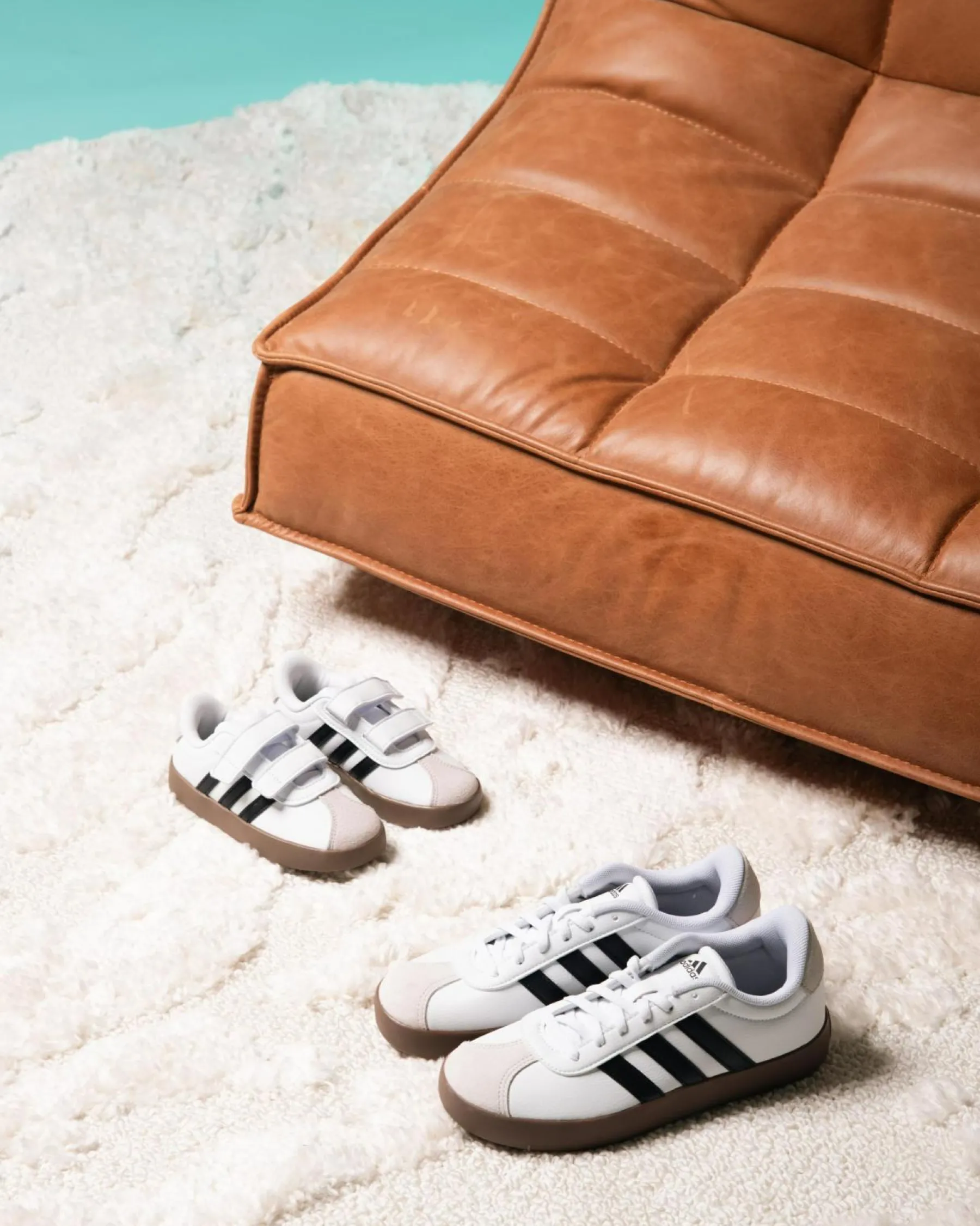 Sneakers*adidas Girls' VL Court Shoes Ftwr White/core Black/grey One