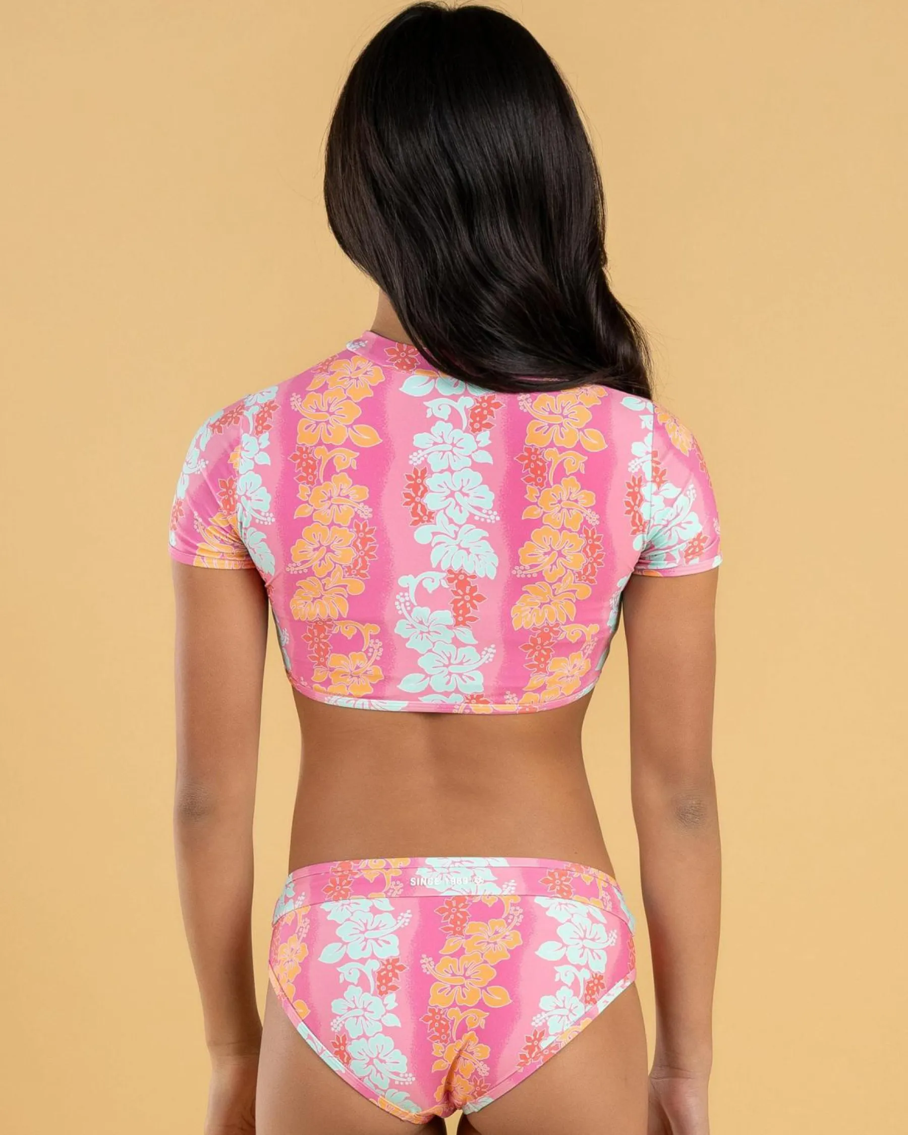Rash Vests*Rip Curl Girls' Waikiki Rash Vest Set Pink