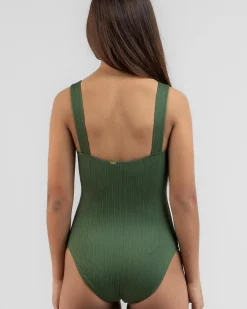 Hot Girls' Willa Rib One Piece Swimsuit Kids One Pieces