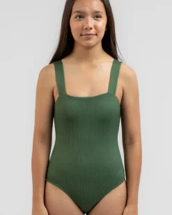 Hot Girls' Willa Rib One Piece Swimsuit Kids One Pieces