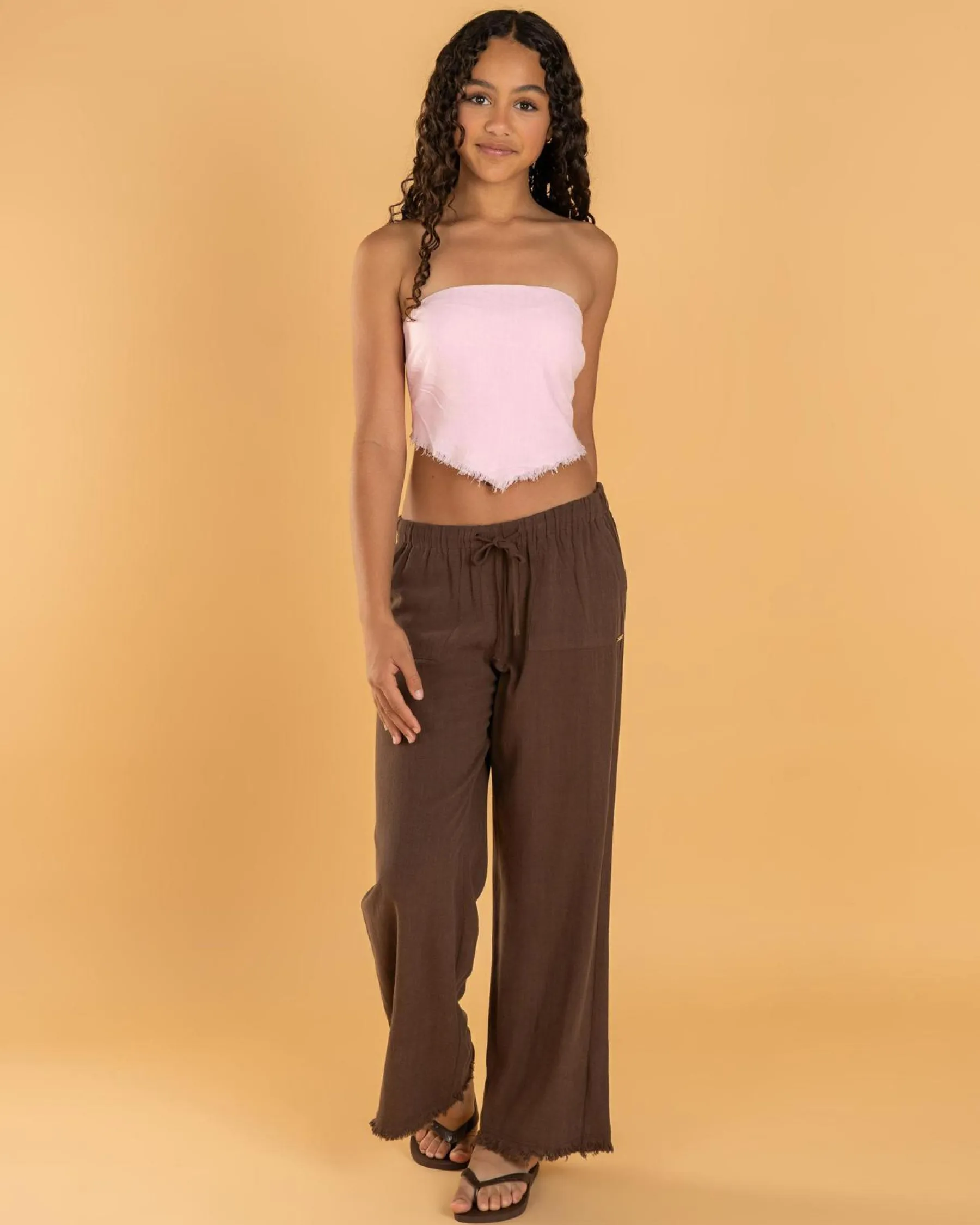 Bottoms*Mooloola Girls' Zani Dallis Pants Espresso