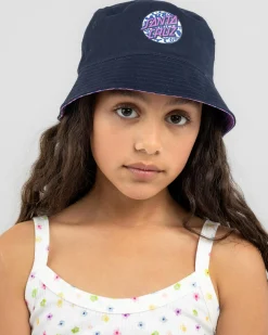 Online Girls' Zebra Marble Dot Bucket Hat Kids Headwear