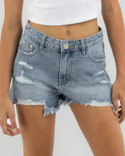 Hot Girls' Zimi Shorts Kids Denim|Bottoms