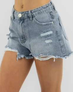 Hot Girls' Zimi Shorts Kids Denim|Bottoms