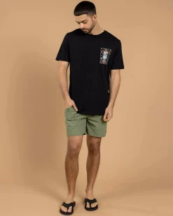 Online Glint Elastic Waist Shorts Shorts & Bottoms