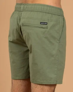 Online Glint Elastic Waist Shorts Shorts & Bottoms