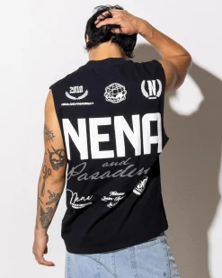Tops & T-Shirts*Nena & Pasadena Global Raptor Muscle Tank Jet Black
