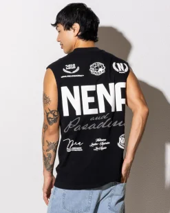 Tops & T-Shirts*Nena & Pasadena Global Raptor Muscle Tank Jet Black