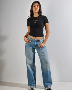 Online Go Vintage Baker Baby Tee Women Tops
