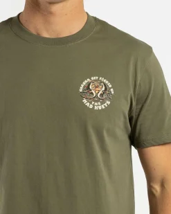Tops & T-Shirts*The Mad Hueys Goanna Get Fkd Up T-Shirt Olive