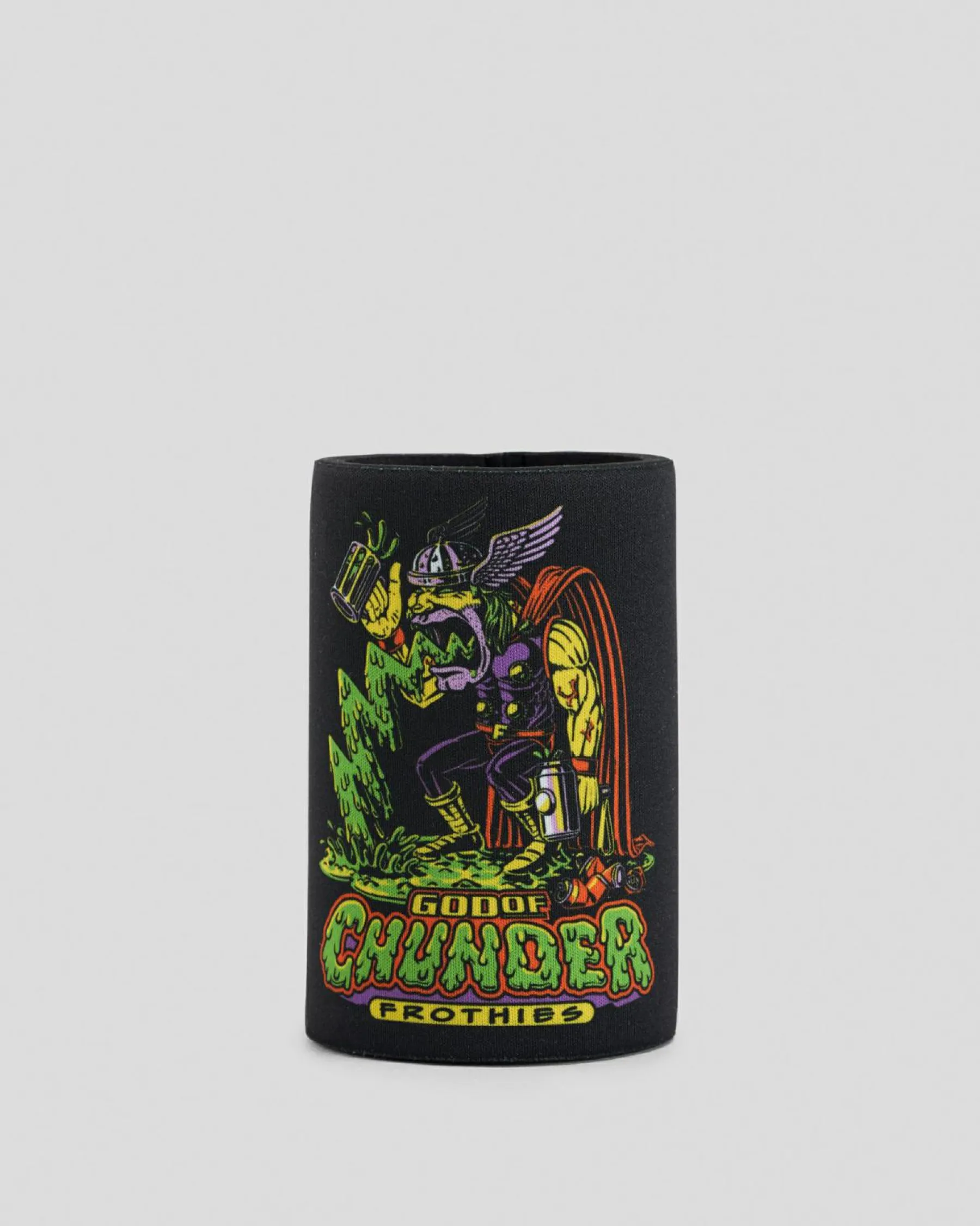 Sale God of Chunder Stubby Cooler Gifts & Novelty