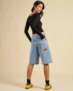 New Going Nuts Big Baggy Denim Shorts Women Denim|Bottoms