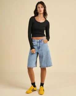 New Going Nuts Big Baggy Denim Shorts Women Denim|Bottoms