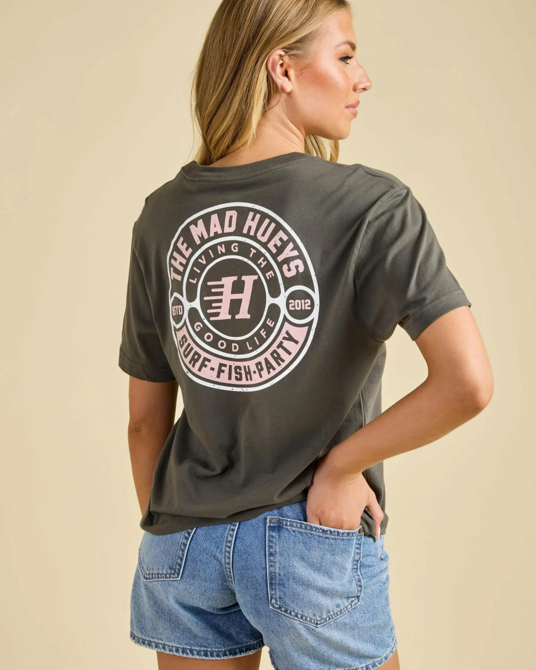 Tops*The Mad Hueys Good Life T-Shirt Charcoal