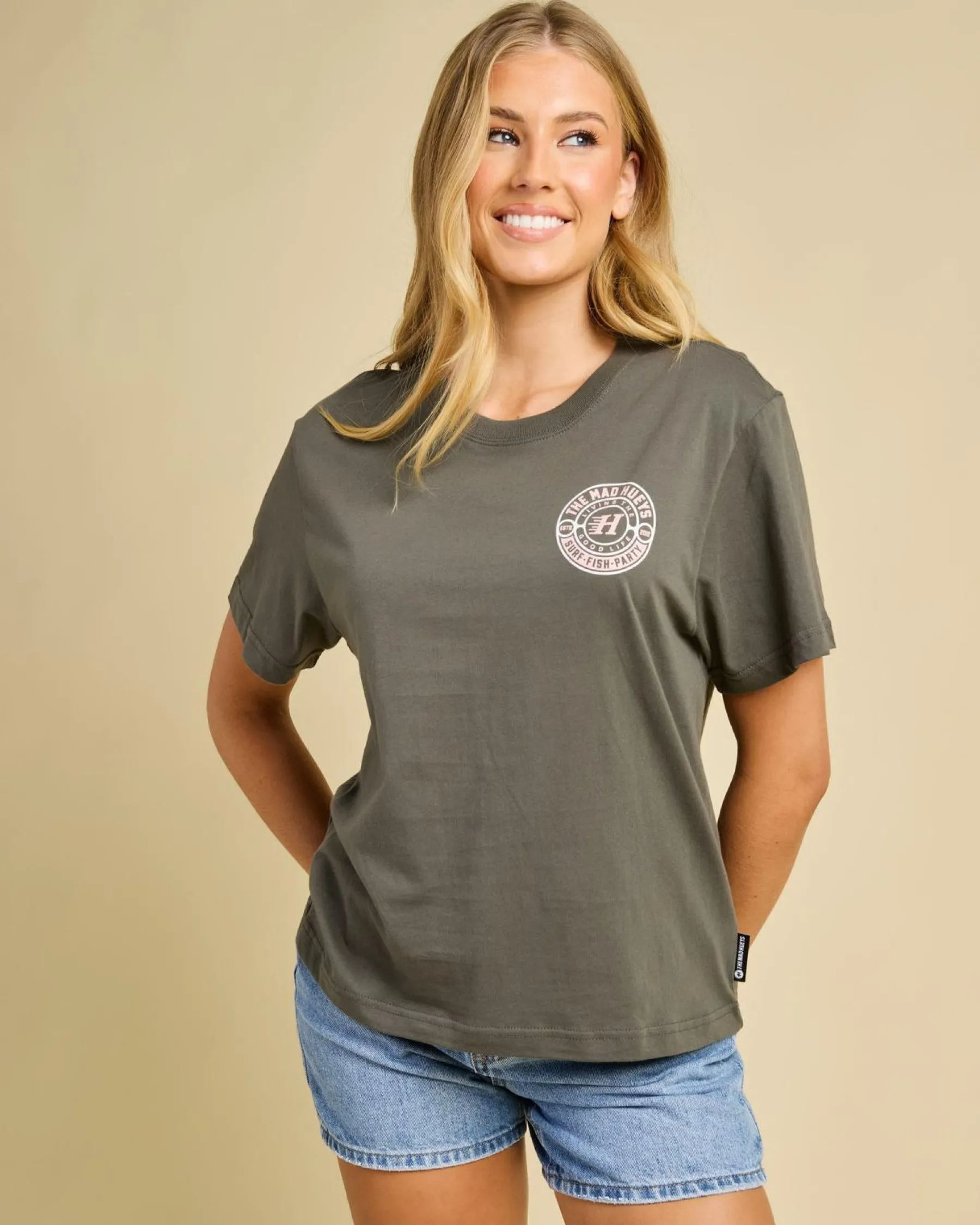 Tops*The Mad Hueys Good Life T-Shirt Charcoal