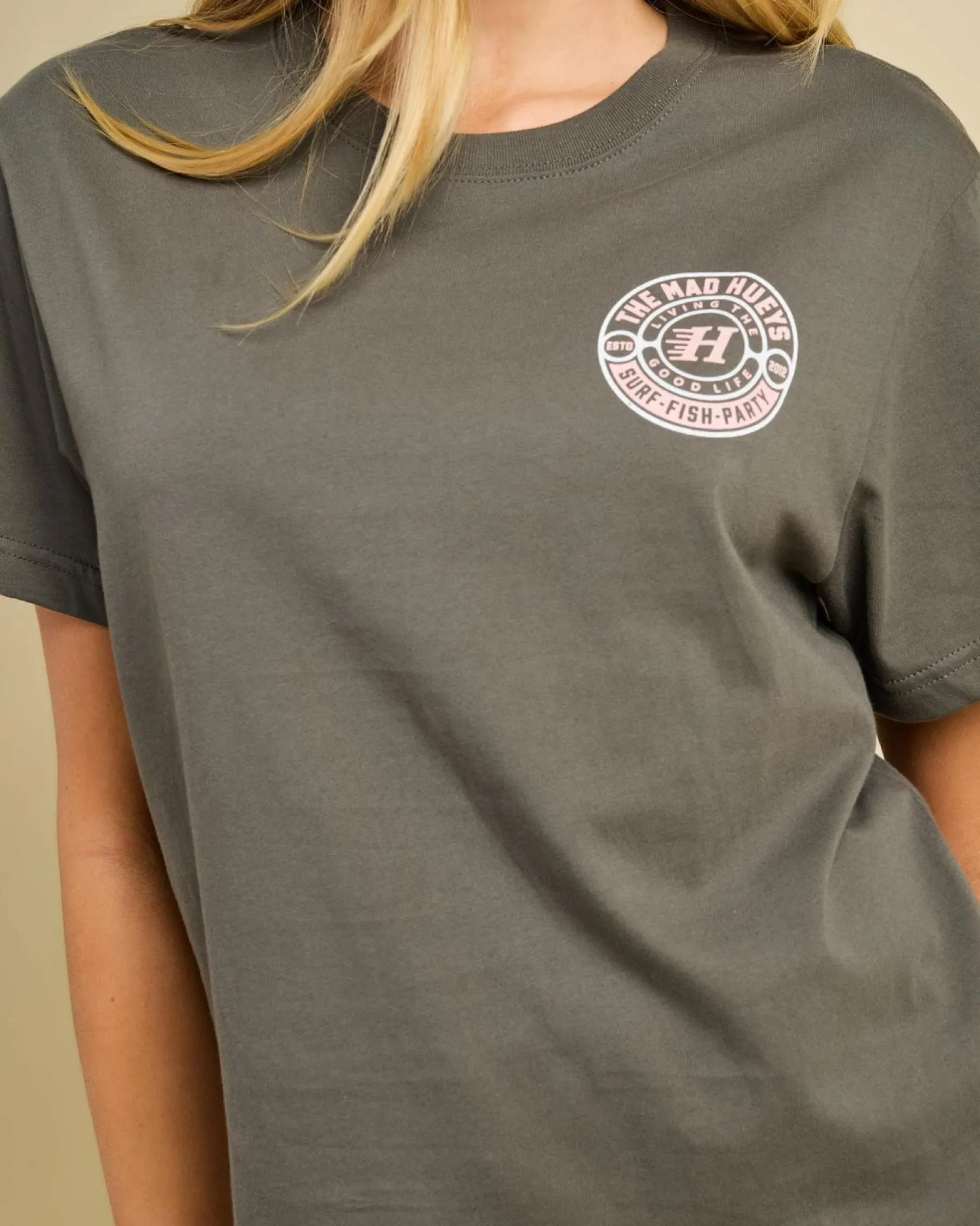Tops*The Mad Hueys Good Life T-Shirt Charcoal