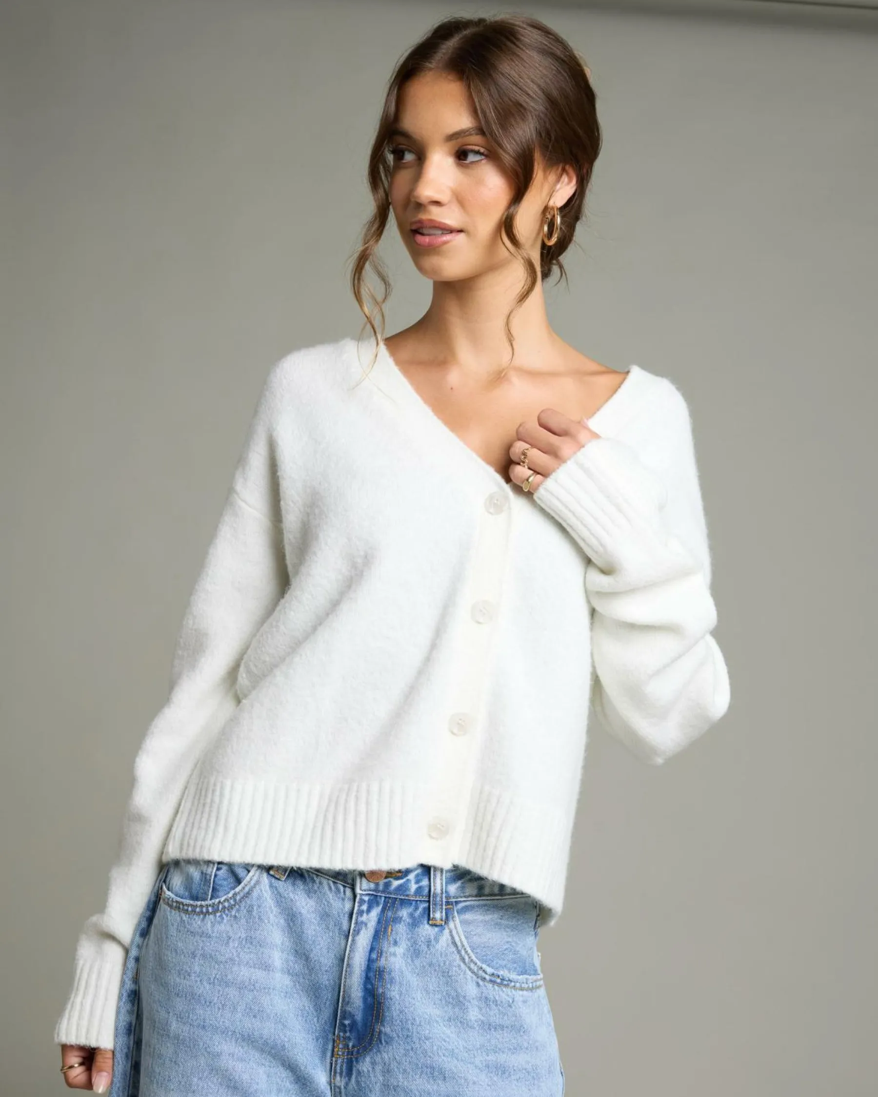 Online Grandpa Knit Cardigan Women Knitwear|Jackets & Coats